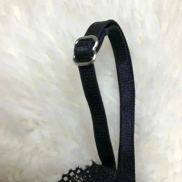 George Bralette Lace  Trim Black Size Medium - Picture 5 of 16